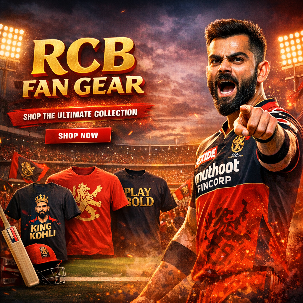 RCB printed fan  t shirt